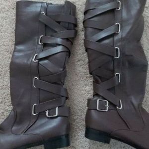 Brand new Women's Leather Riding Boots, Size 6